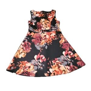 Cynthia Rowley Dress Womens Size 8 Bold All Over Floral Print Tea Party Classy